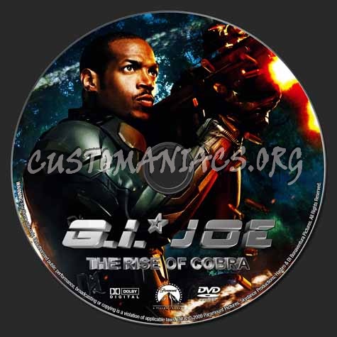 G.I. Joe The Rise of Cobra dvd label