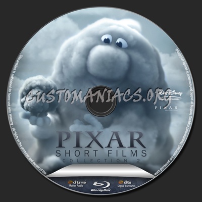 Pixar Short Films Collection Volume Two blu-ray label