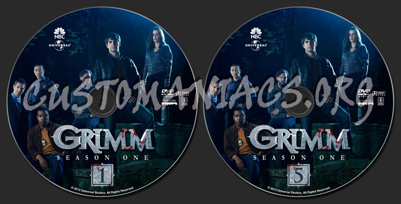 Grimm Season 1 dvd label