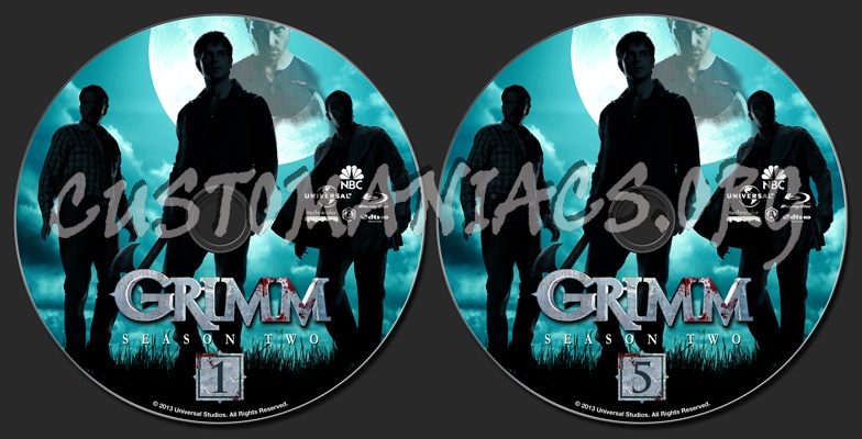 Grimm Season 2 blu-ray label