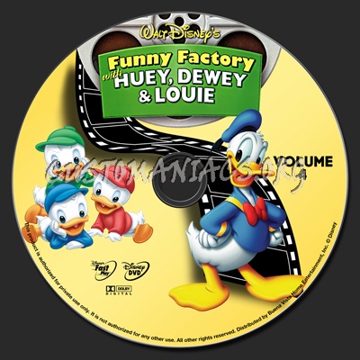 Funny Factory with Huey, Dewey & Louie dvd label
