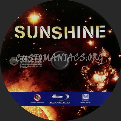 Sunshine blu-ray label