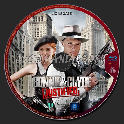 Bonnie & Clyde: Justified blu-ray label