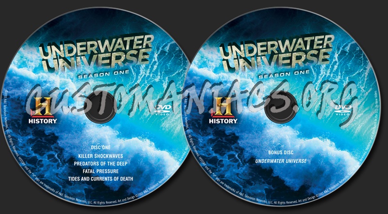 Underwater Universe Season 1 dvd label