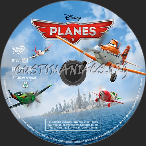 Planes dvd label