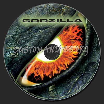 Godzilla (1998) blu-ray label