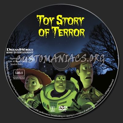 Toy Story of Terror dvd label