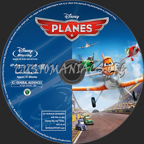 Planes blu-ray label