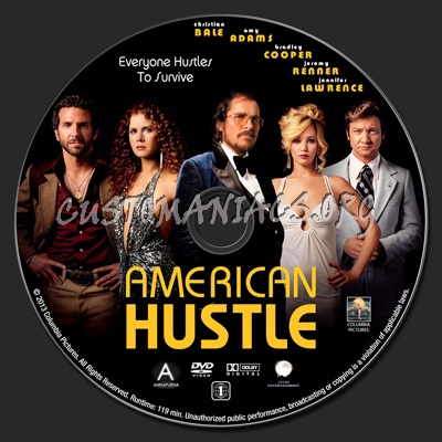 American Hustle dvd label