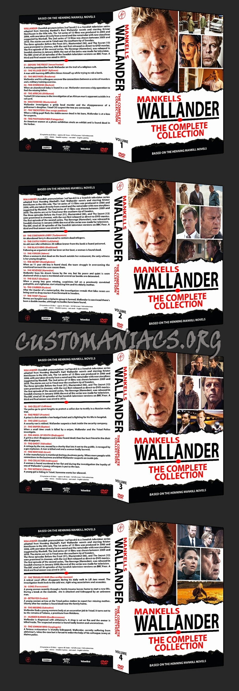 WALLANDER - The Complete Collection dvd cover