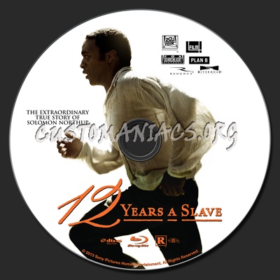 12 Years A Slave blu-ray label