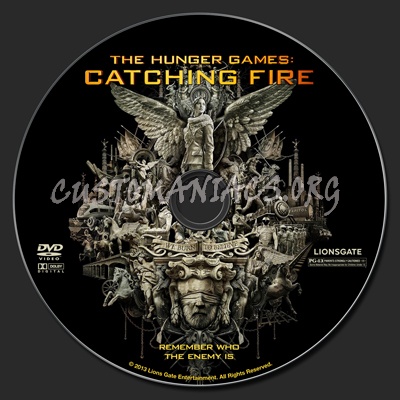 The Hunger Games: Catching Fire dvd label