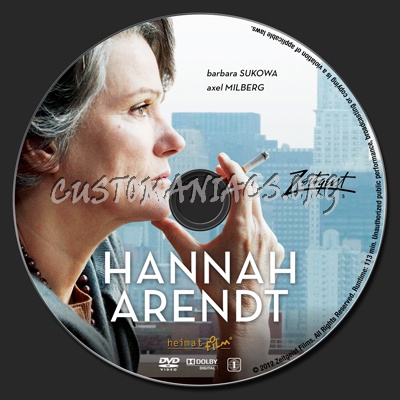 Hannah Arendt dvd label