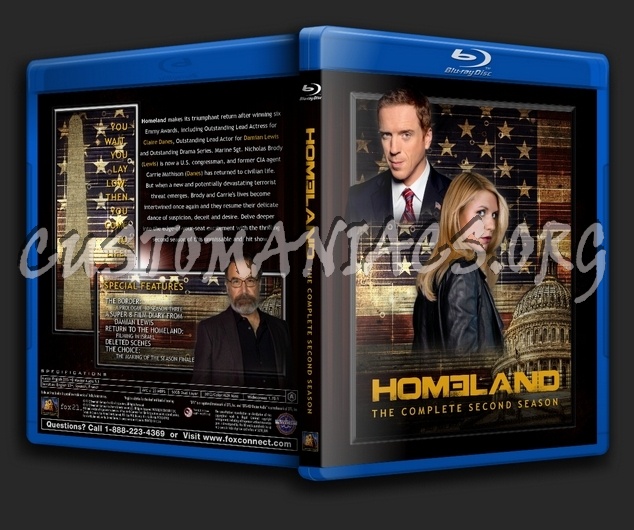 Homeland - Season 2 blu-ray cover