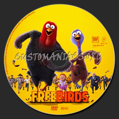 Free Birds dvd label