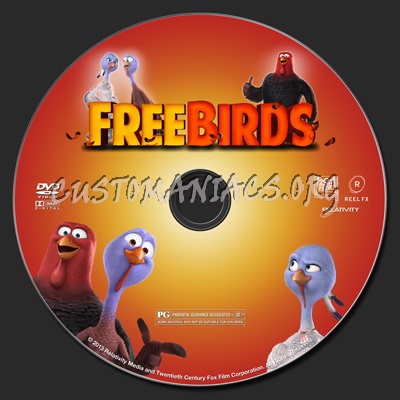 Free Birds dvd label