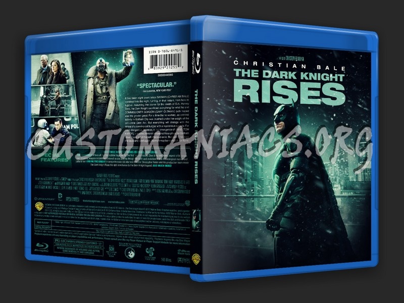 The Dark Knight Rises blu-ray cover