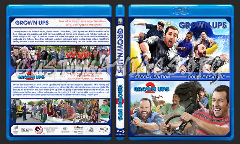 Grown Ups / Grown Ups 2 Double blu-ray cover