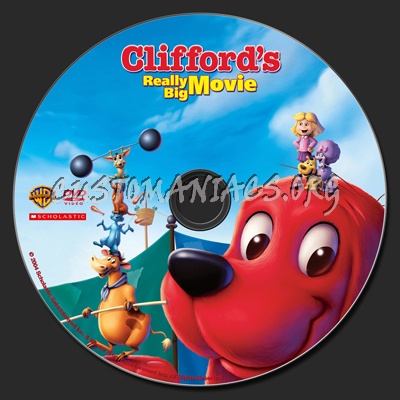 Clifford The Big Red Dog Clifford's Really Big Movie dvd label