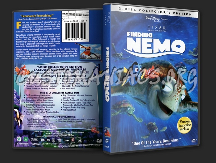 Finding Nemo dvd cover