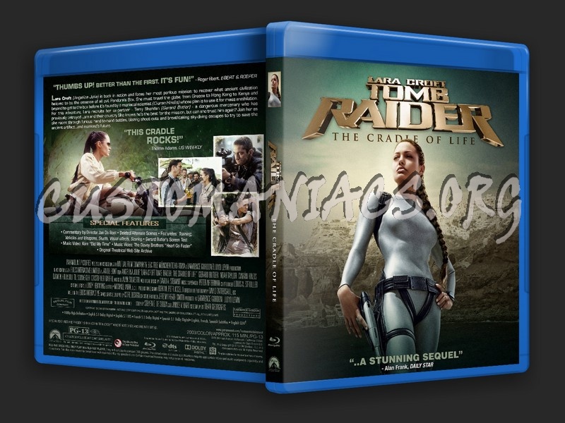 Lara Croft Tomb Raider Cradle of Life blu-ray cover