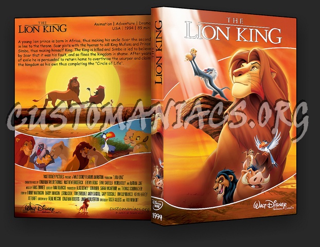 The Lion King - Animated Classics dvd cover - DVD Covers & Labels by ...