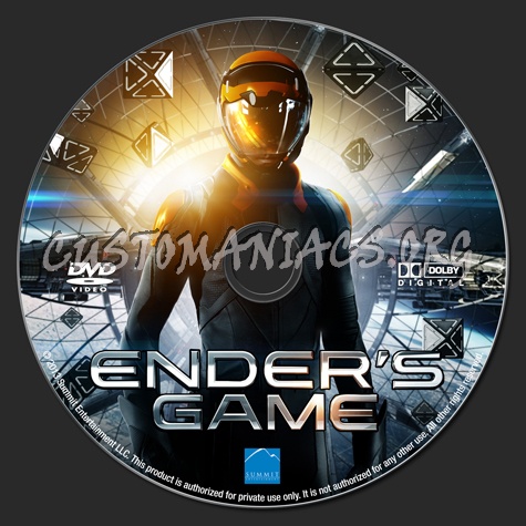 Ender's Game dvd label