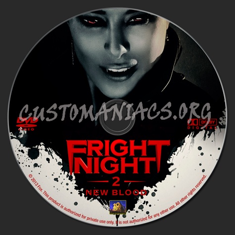Fright Night II: New Blood dvd label