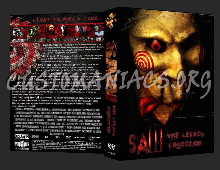 Saw The Legacy Collection dvd cover