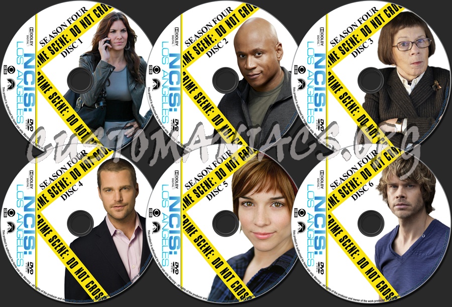 NCIS Los Angeles Season 4 dvd label