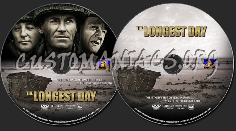 The Longest Day dvd label