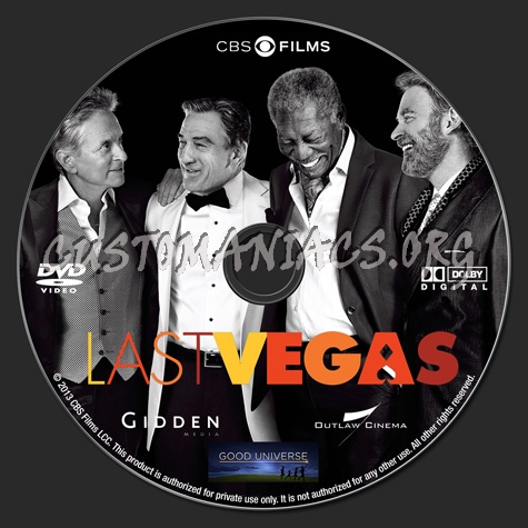 Last Vegas dvd label