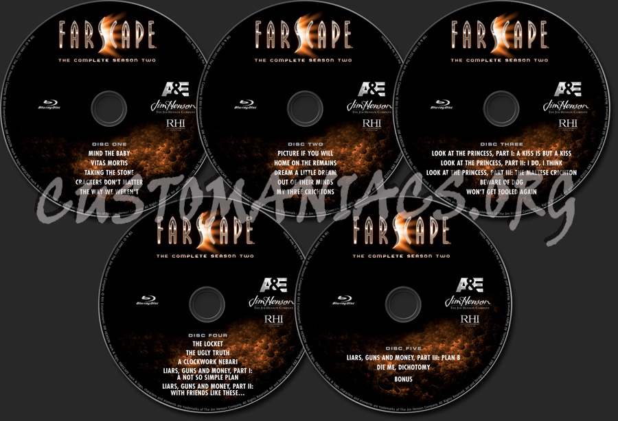 Farscape Season 2 blu-ray label