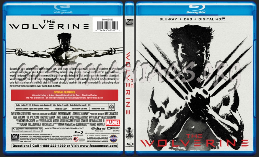 The Wolverine blu-ray cover