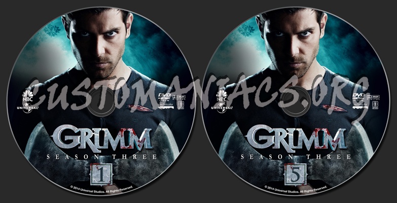 Grimm Season 3 dvd label