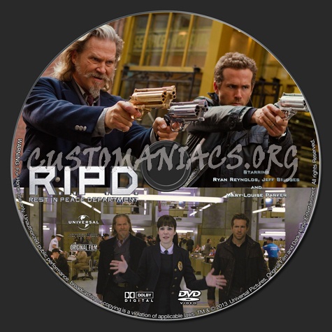 R.i.p.d. (2013) (RIPD Rest in Peace Department) dvd label