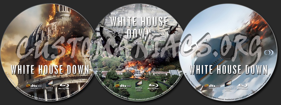 White House Down blu-ray label