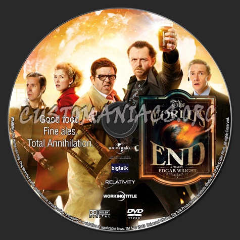 The World's End (2013) dvd label