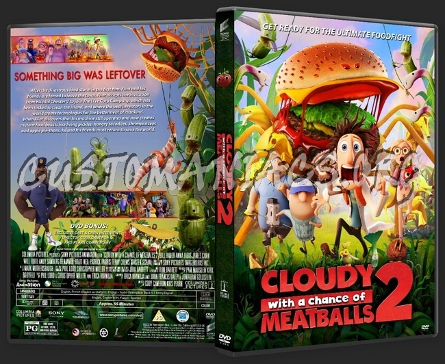 Cloudy With A Chance Of Meatballs 2 dvd cover