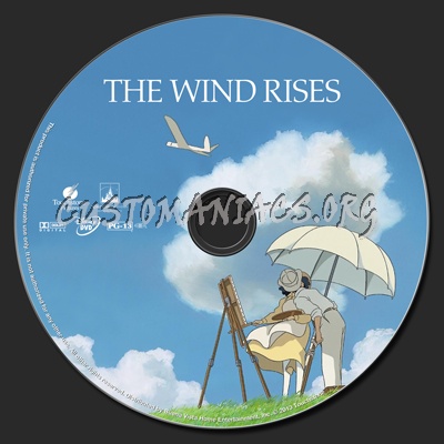 The Wind Rises dvd label