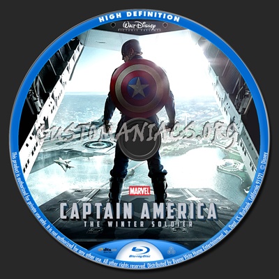 Captain America: The Winter Soldier blu-ray label