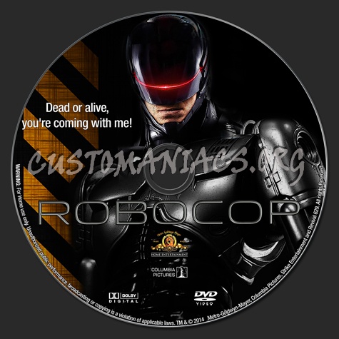 Robocop (2014) dvd label