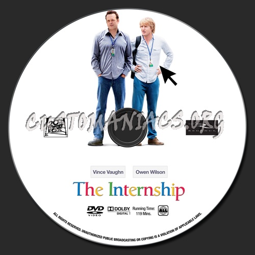 The Internship dvd label