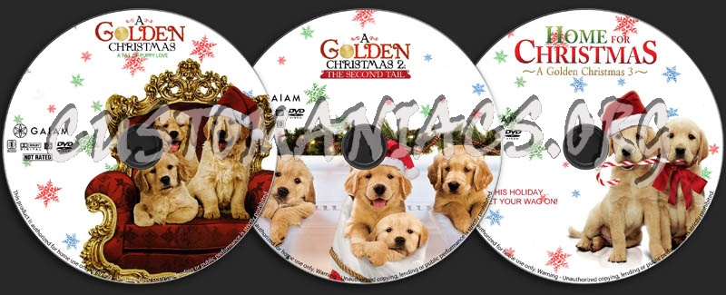 A Golden Christmas Trilogy dvd label