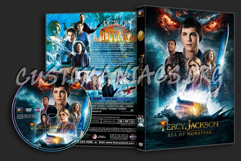 Percy Jackson Sea of Monsters dvd cover