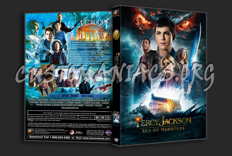 Percy Jackson Sea of Monsters dvd cover
