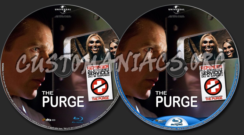 The Purge (2013) blu-ray label
