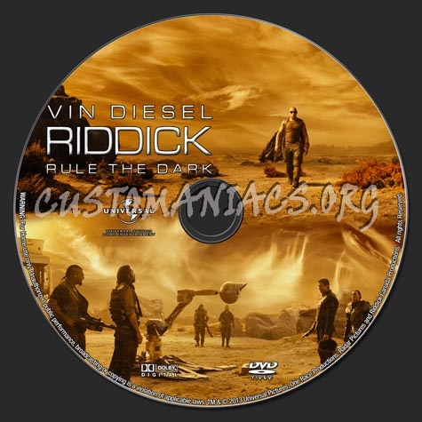 Riddick - Rule the Dark (2013) dvd label