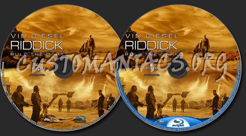Riddick - Rule the Dark (2013) blu-ray label