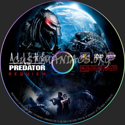 Aliens vs Predator Requiem dvd label